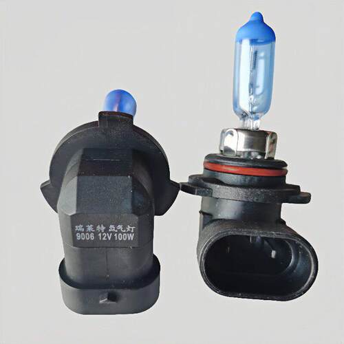 新款直销汽车大灯灯泡hb4 9006 12v100w超白光5000K近光灯蓝泡近