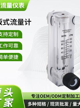 玻璃浮子转子流量气体质量管道式流量计气体液体浮子面板式流量计