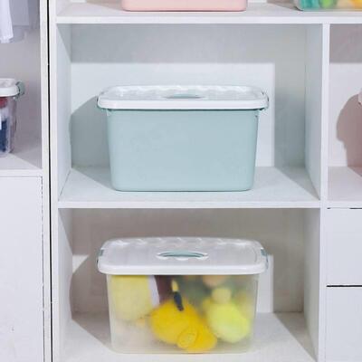 Storage box plastic box transparent dormitory organize boxes