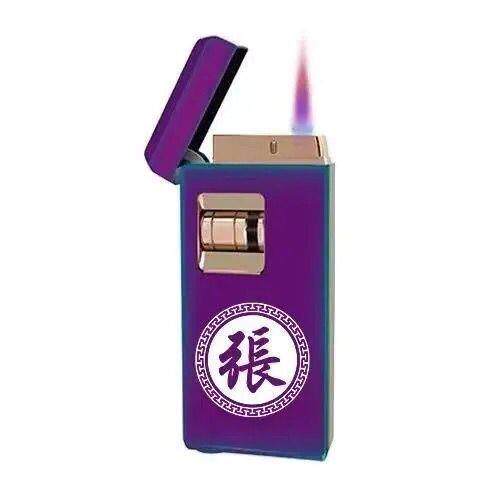 高档子电点火风打火机高档商务滑动滚轮全金属机身充防火气点烟器