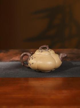 名家原矿筋段泥手工纹梅410M全L宜兴紫砂壶中式功夫泡桩茶壶SY014