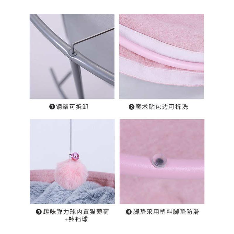 网红款猫窝冬季保暖可拆洗猫吊床宠物床猫咪趣味躺椅摇床四季通用