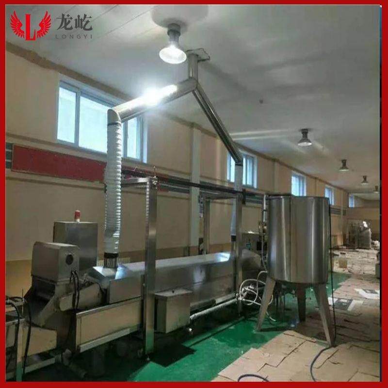 全自动煎饼子油738炸果设备面皮油炸机器连续式薄送脆油机货上炸