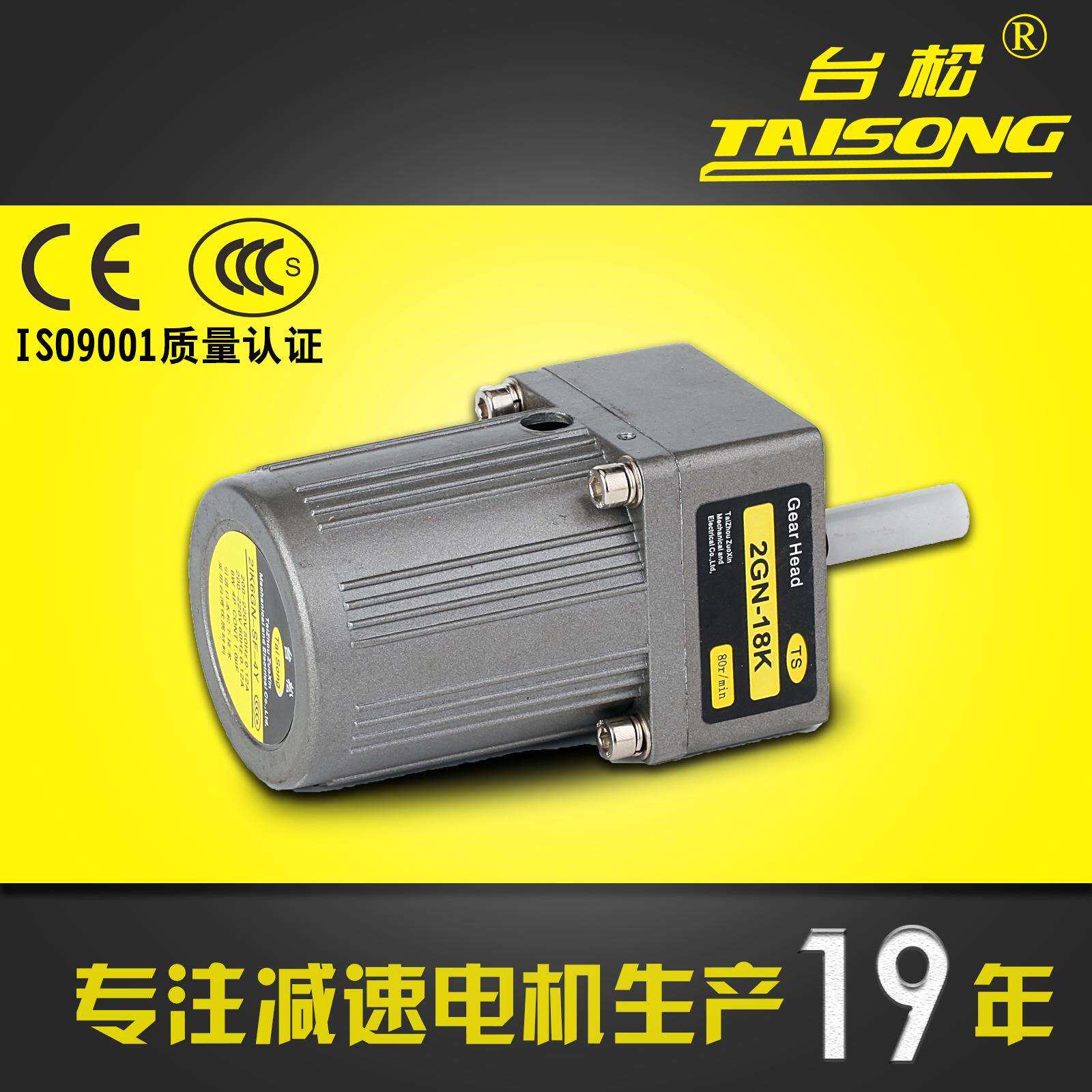 台松速电机6W微型交流异步齿轮调速定速可逆控制马达220V380V