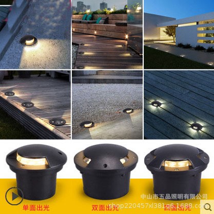 地埋灯led户外防水地灯园林灯庭院灯室外别墅埋地灯台阶灯侧发光