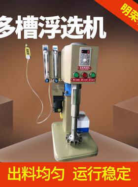 变频数显多槽浮选机 XFD-12型选矿浮选机 一机多槽煤矿搅拌分离机