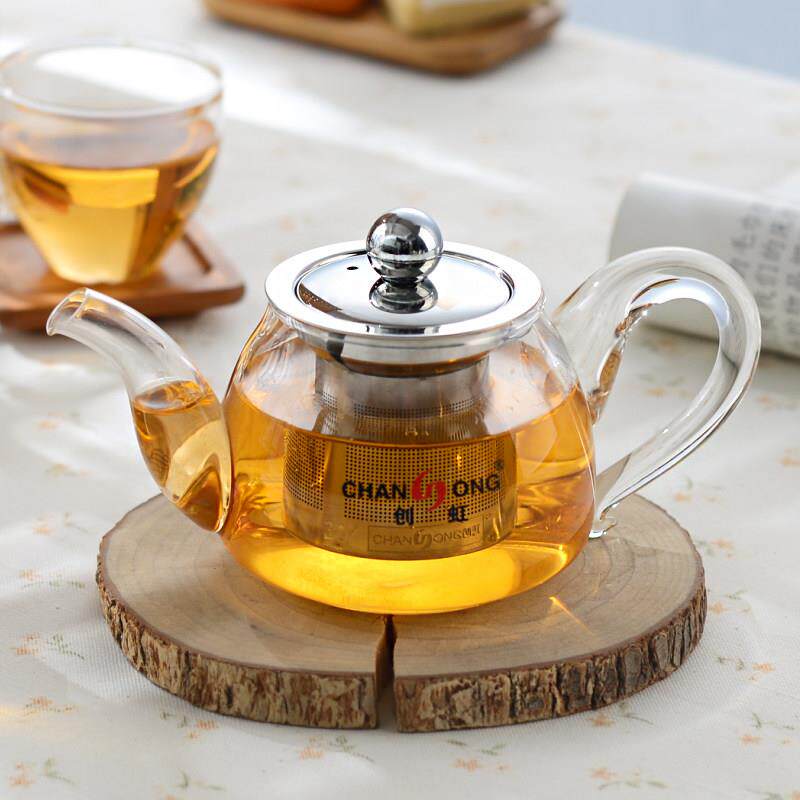 创虹茶壶玻璃不锈钢花茶壶功夫茶具单壶纯手工耐人高温泡茶壶包邮