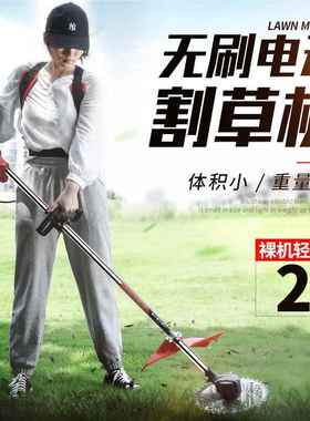 无刷电型动割草机充电式农用多能功负除草神器小家用草坪52592打
