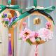 手工DIY花环材料包挂饰竹制风铃挂件阳台家居装 挂饰 饰复古风铃