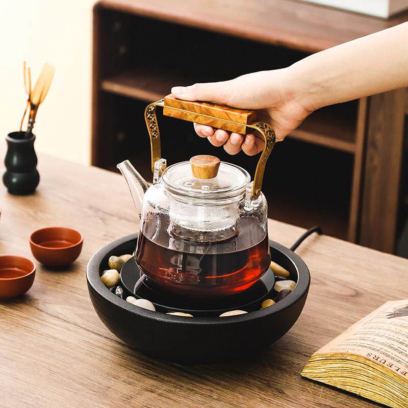 古舍黑晶炉煮茶器家用送礼智能高档泡茶炉小号烧水玻璃壶静音泡茶