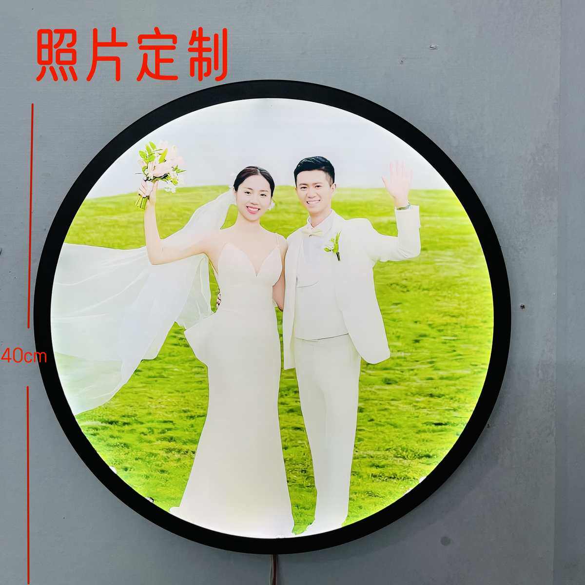 定制照片LED壁灯卧室床头灯简约现代个性儿童房灯装饰过道走廊灯