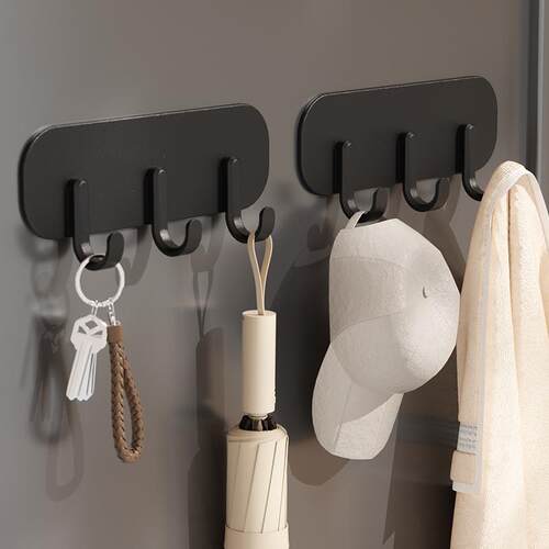 Magnetic Hook Adhesive Strip Wall-Mounted Rack for Kitchen,