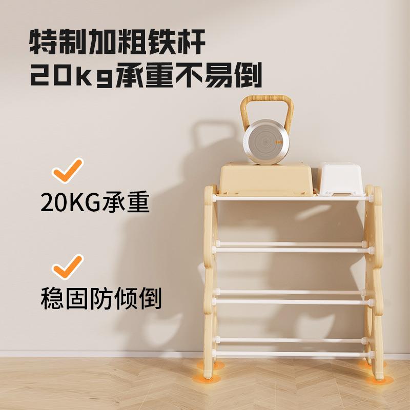 儿童玩具纳架理落地多层家用宝宝置物玩具简易分架类整收箱VQS储