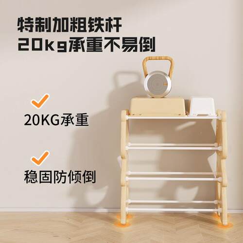 儿童玩具收架落多层地家用宝宝置物简玩具架易纳分类整理箱YWN储