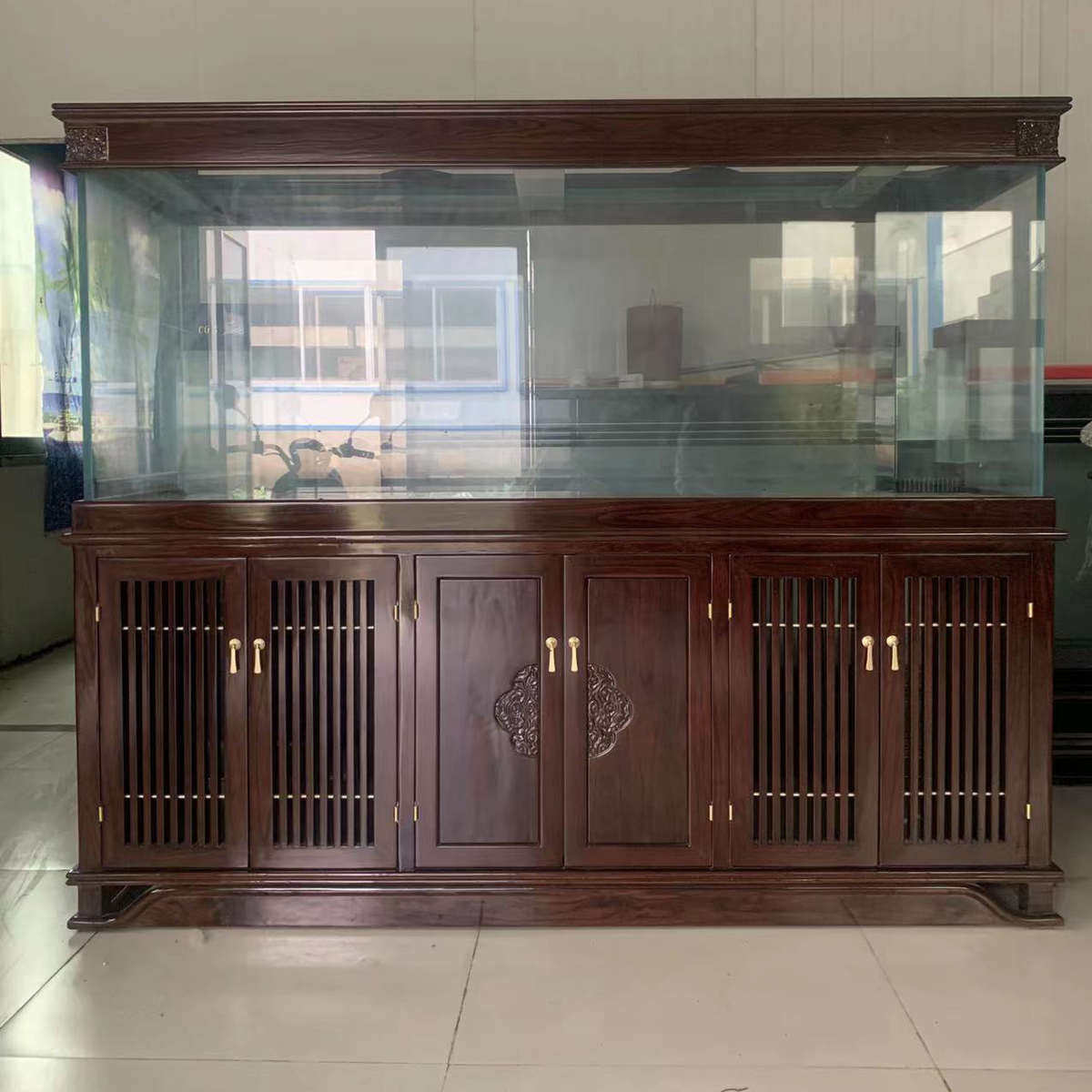 红木定制梅兰竹菊超木色胡桃榆木实木龙纹鱼缸中式缸白龙欧式雕刻,宠物/宠物食品及用品,桌面缸,淘宝优惠券,粉丝福利购,淘宝优惠卷