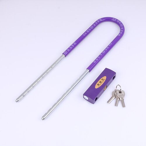 玻璃门U型锁摩U托车锁推930拉门手型拉锁商铺锁防门盗锁电动车