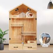 新款 猫别墅家实木猫笼子猫窝猫柜室家用猫舍猫超大内猫用别墅猫屋
