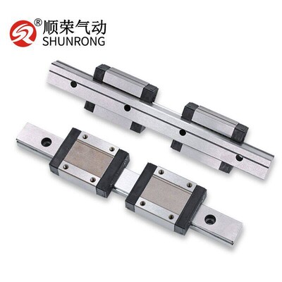 顺荣气动滑块直线导轨上银款MGN9C/MGN12C/LWL7B/LWL9B/LWL12B20B