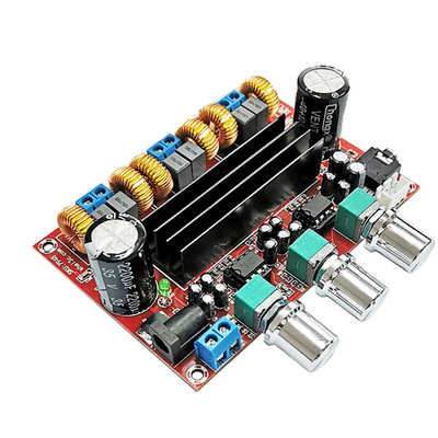 TPA3116D2数字功放板发烧级2.1声道2*50W+100W大功率宽电压12-24V