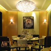 LED温馨浪漫田园客厅吸顶灯 创意花朵客厅卧室玻璃花瓣吸顶灯 个性