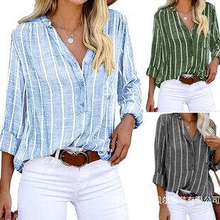 size equal printed striped for Six shirt color