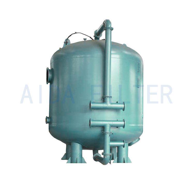 浅层介质机械过滤器 印染废水石英砂过滤器 立式泳池过滤器