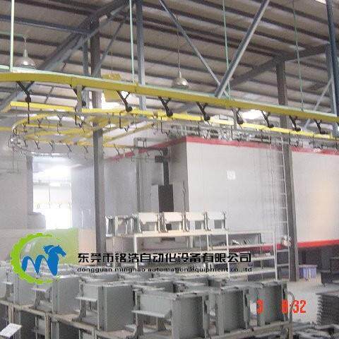 悬挂线重型工件喷漆钢索式悬挂输送线耐用故障少