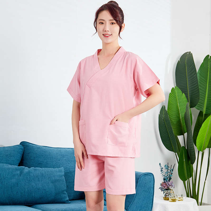 中式风格汗蒸服男理疗会所SPA大码桑拿按摩客人用浴服沐足洗浴场