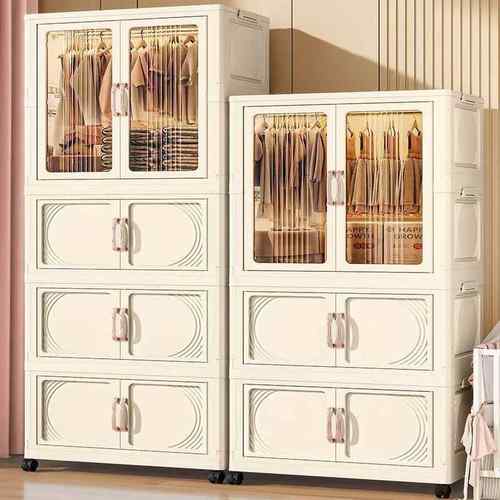 新简易衣柜家用储00物室收纳柜衣服衣款橱多功储能儿童卧出租屋物