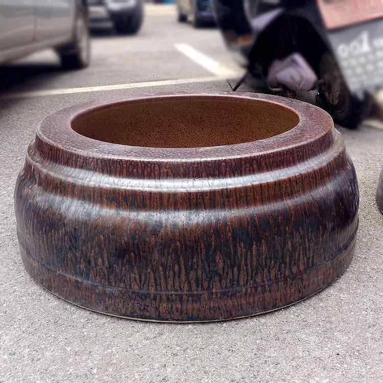 新款景德镇缸陶瓷手绘底座鱼花器盆瓷架子瓷金锦鲤睡莲荷花缸底脚