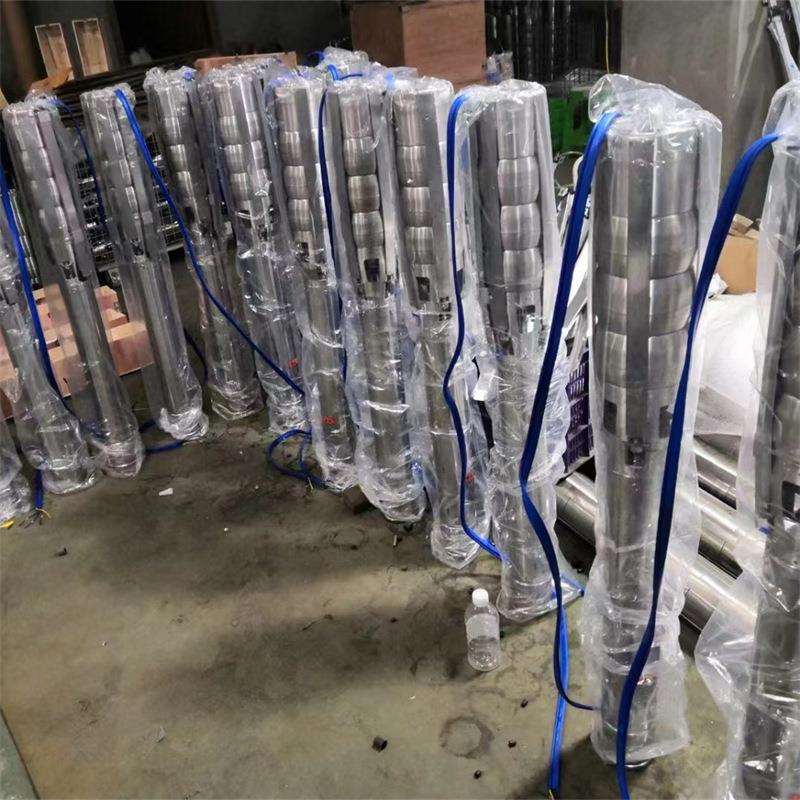 家用深水井抽取泵QJD型全不锈钢材质多级增压深井泵源头厂家供应