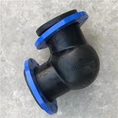 现货WTX可接曲挠橡胶弯头排碱国标90度弯头耐高温耐酸WTX连接水管