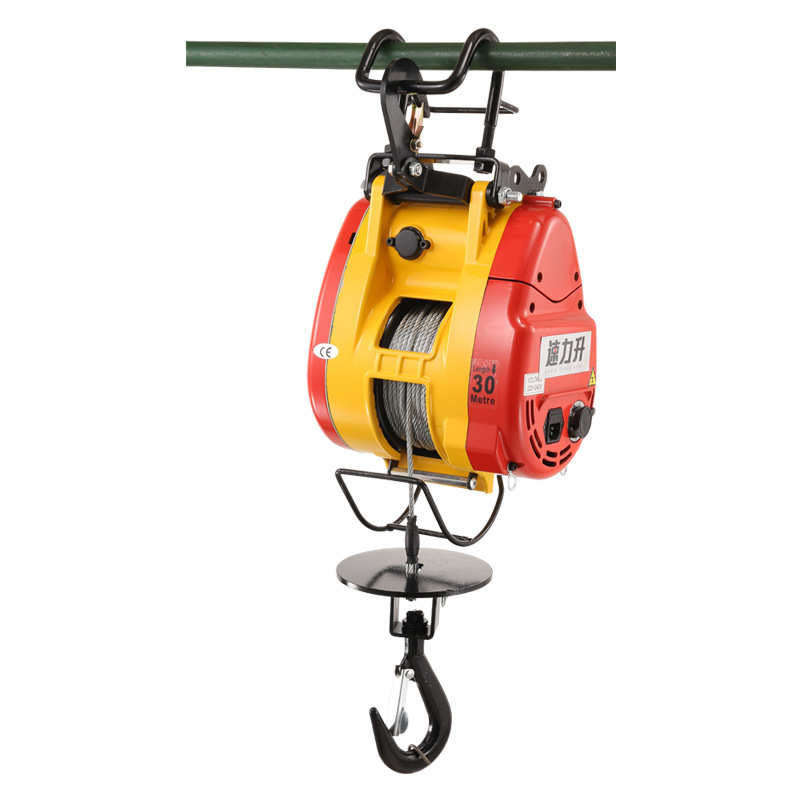 葫芦电刚电动葫芦220v吊机 挂钩便携式钢丝绳小型升降小金