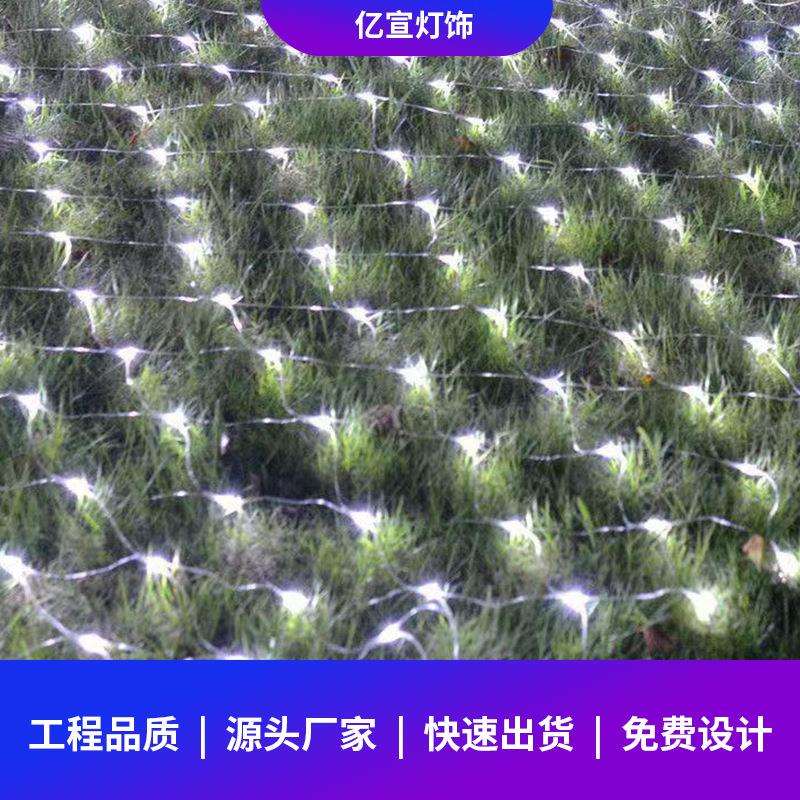 户外防水RGB点控网灯公园景区街道装饰彩灯圣诞节串灯led渔网灯