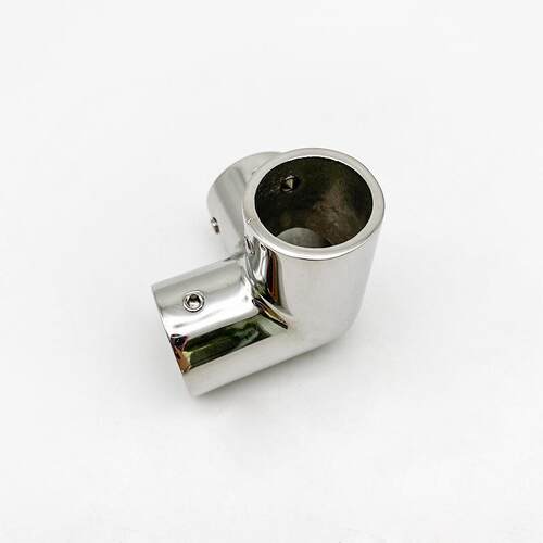 不锈钢316三向座三通22/25mm 拐角三通 船用游艇五金配件 管连接