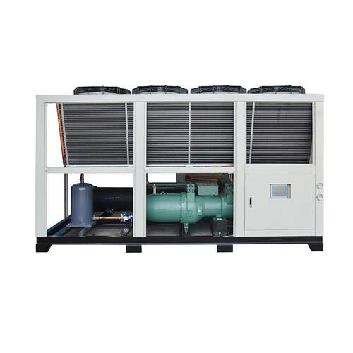 100HP风冷螺工杆式冷水DEF机公调共设施中央系空统100匹业冷水机