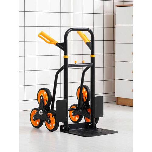 爬楼梯手拉车载重王六轮爬楼车折叠手推车拉货搬运小拖车爬楼霆晟