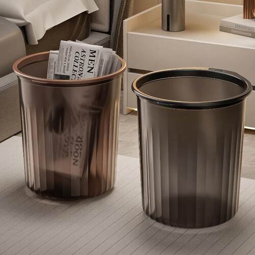 Large capacity, high-end, stylish, lidless trash bin for hom