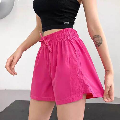 Sports shorts, women's anti glare yoga pants, breathable