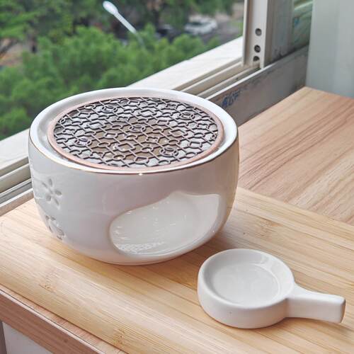 暖茶温茶炉蜡烛煮茶炉玻璃茶壶加热底座明火保温煮茶器陶瓷烤橘子