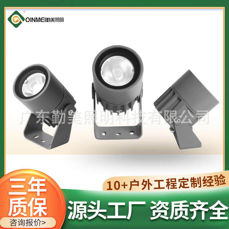 LED5W聚光防水投射灯一束光聚光投光灯3W别墅酒店墙面亮化投射灯