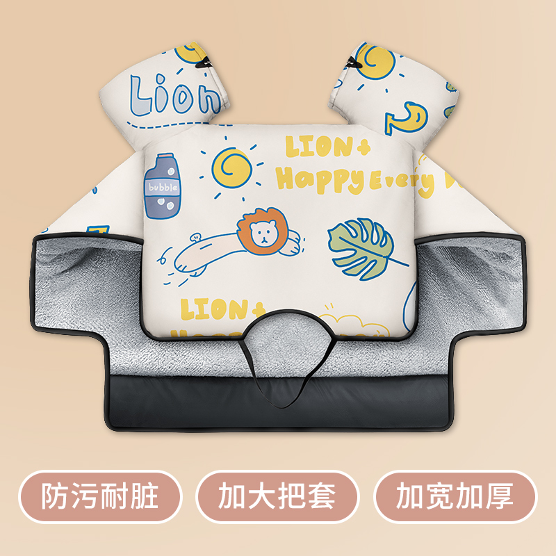 电瓶车挡风被冬季款加绒加厚防水防雨防寒保暖防风电动电车挡风罩