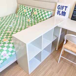 柜书格书架置物架TEN格子柜床八边子隔断柜柜半包围白色收纳柜储