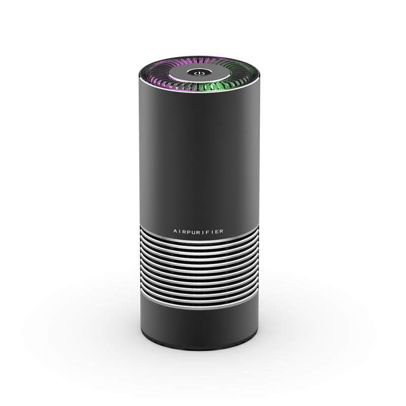 空气汽车车载净化器负离子甲醛异味七彩小型迷你便携式铝合金高端