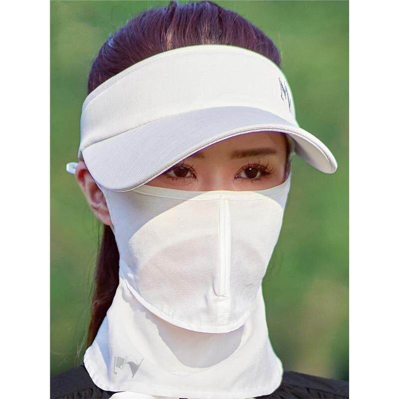 韩国高尔夫防晒面罩全脸防紫外线女夏季薄款透气速干遮阳脸基尼