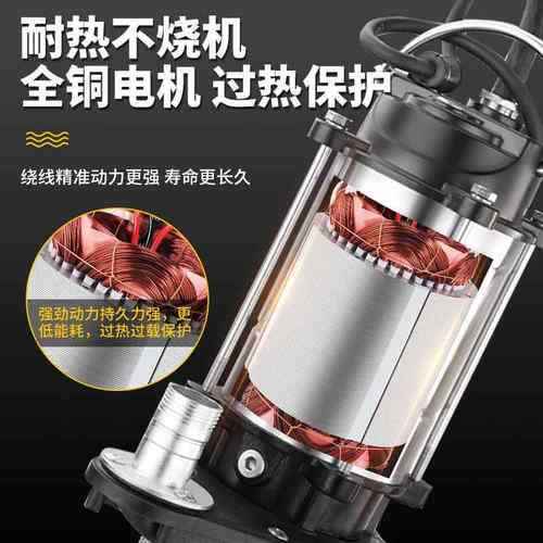 不锈钢潜水水清水129一寸高扬程家0用抽水泵水井灌溉单相抽泵水机