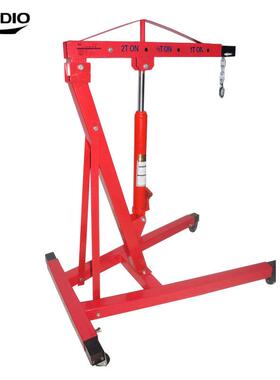 2汽车吊机 TDA动机吊吊架 千斤顶吊机 手动液压车吨发3吨折叠小吊