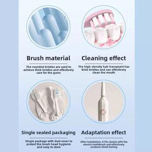 适配usmile笑容加电动牙刷头P20PROX探索版扫振缓震替换头