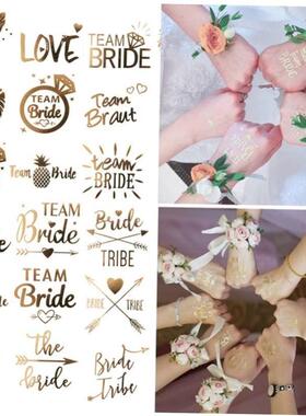 10/20pcs Bridal Team Temporary Tattoo Bachelorette Party Hen