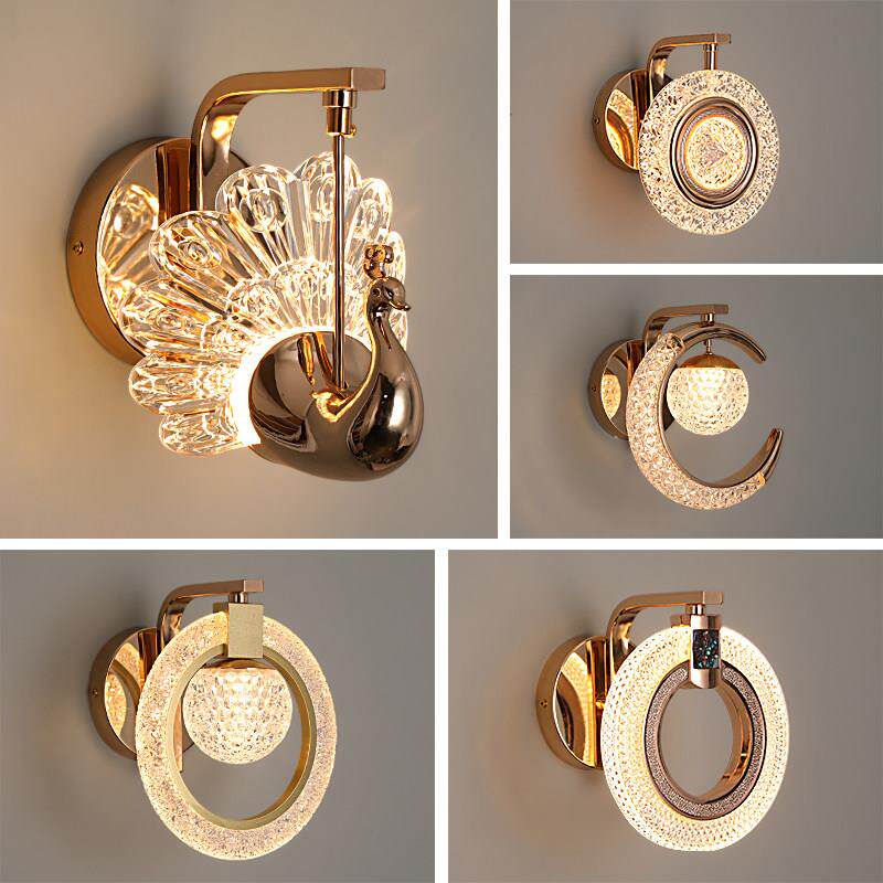 轻奢壁灯卧室床头灯简约时尚2025年新款客厅背景墙灯具楼梯墙壁灯